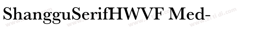 ShangguSerifHWVF Med字体转换